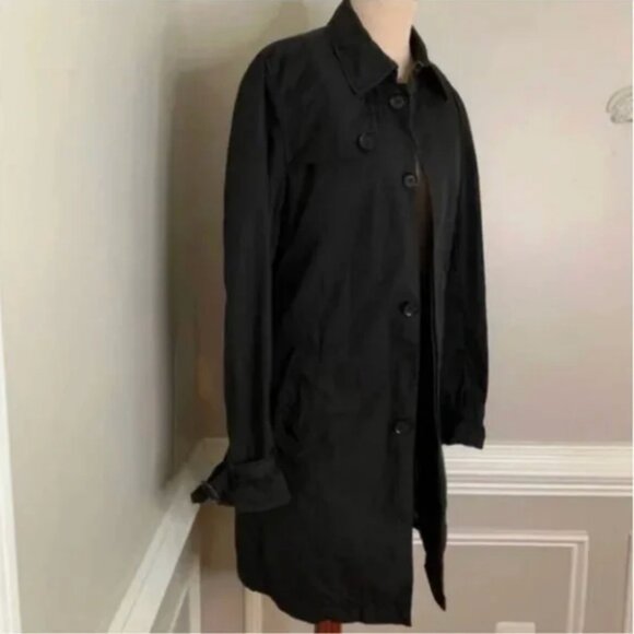 Marcs Black Trench Coat Size XS - Picture 3 of 8